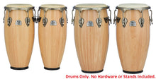 Load image into Gallery viewer, Pearl Primero Pro 4pc Quinto Congas Tumba Wooden Drums Set Natural Finish | 10" ,11", 11.75", 12.5" | Authorized Dealer