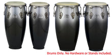 Load image into Gallery viewer, Pearl *Pre-Order* Primero Pro 4pc Quinto Congas Tumba Wood Drums Set Carbon Vapor Finish 10" ,11", 11.75", 12.5" | Special Order | Authorized Dealer