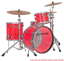 Load image into Gallery viewer, Ludwig Vistalite Pink Fab 14x22/16x16/9x13 Shell Pack Acrylic Kit Drum Set | NEW | Authorized Dealer