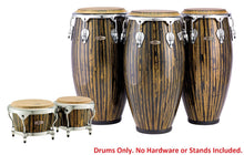 Load image into Gallery viewer, Pearl *Pre-Order* Havana Series Fiberglass 4pc Conga & Bongos Set Liquid Gold Drums 11",11.75",12.5",7"/ 9" | Special Order | Authorized Dealer