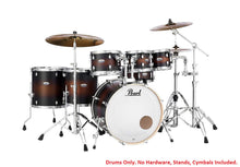 Load image into Gallery viewer, Pearl Decade Maple Satin Brown Burst 7pc 22/8/10/12/14/16/14 Drums Shell Pack NEW Authorized Dealer