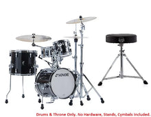 Load image into Gallery viewer, Sonor AQ2 Trans Black Lacquer MARTINI Kit 14x13, 13x12, 8x7, 12x5 Drums +Throne | Authorized Dealer