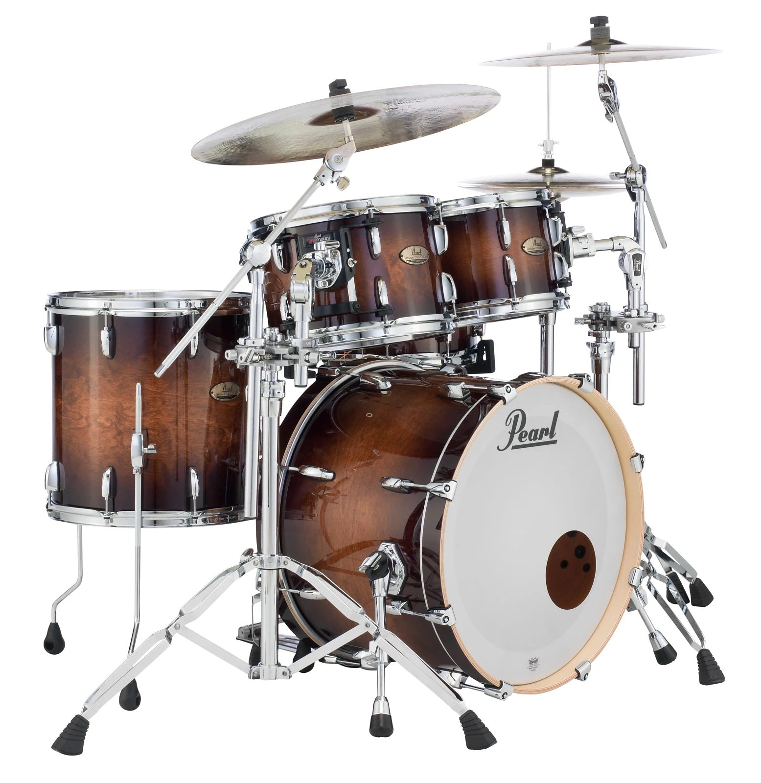 Pearl 木製パーカッション ダークブラウン Pearl Session Studio Select Gloss Barnwood Brown Lacquer 20x14