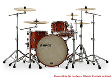 Load image into Gallery viewer, Sonor SQ1 *Discontinued/NEW* Satin Copper Brown 24x14/13x9/16x15 Drum Kit Shell Pack Matching BD Hoops | Authorized Dealer