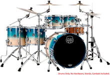 Load image into Gallery viewer, Mapex *Pre-Order* Saturn Aqua Fade Studioease Drum Shells 22x18/10x7/12x8/14x12/16x14 Special Order Authorized Dealer