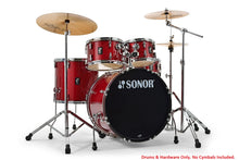 Load image into Gallery viewer, Sonor AQX Stage Red Moon Sparkle 5pc Kit 22x16,10x7,12x8,16x15,14x5.5 Drums & Hardware Auth Dealer