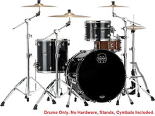 Load image into Gallery viewer, Mapex Saturn Evolution Hybrid Piano Black Lacquer Powerhouse Rock Drum Kit | 24x14,13x9,16x16 Shell Pack Authorized Dealer