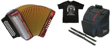 Load image into Gallery viewer, Hohner Corona II 3500FR FBbEb FBE FA Red Pearl Accordion Acordeon +GigBag,Straps,T-Shirt Authorized Dealer
