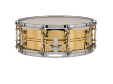 Load image into Gallery viewer, Ludwig Hammered Brass 5x14" Snare Drum Chrome Hardware w/Tube Lugs LB420BKT | NEW | Made in the USA | Authorized Dealer