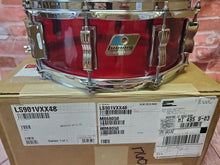 Load image into Gallery viewer, Ludwig Vistalite Red 5x14" Bowtie Lug Molded Acrylic Snare Drum | In Stock Now | Authorized Dealer