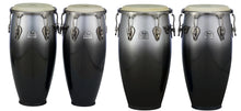 Load image into Gallery viewer, Pearl *Pre-Order* Primero Pro 4pc Quinto Congas Tumba Wood Drums Set Carbon Vapor Finish 10" ,11", 11.75", 12.5" | Special Order | Authorized Dealer