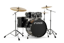 Load image into Gallery viewer, Sonor AQ1 Piano Black Stage 5pc Kit 22x17.5/10x7/12x8/16x15/14x6 Birch Drum Shells +Hardware Dealer