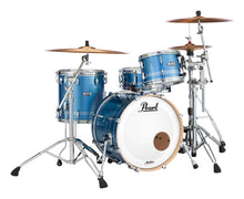 Load image into Gallery viewer, Pearl Masters Complete Light Blue Metallic Stripe 20x14_12x8_14x14 Drums FREE BAGS Authorized Dealer