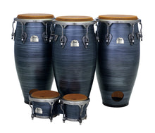Load image into Gallery viewer, Pearl Jesus Diaz Signature Series: 3 Conga Drums & Bongos Brushed Platinum 11",11.75",12.5", 7"+8.5" Auth Dealer