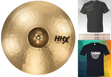 Load image into Gallery viewer, Sabian HHX 20" X-Plosion Crash Brilliant Finish Cymbal +Shirt & Sticks Bundle Pack Authorized Dealer