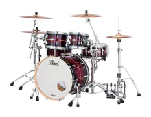 Load image into Gallery viewer, Pearl Masters Complete Red Burst Stripe 22x18_10x7_12x8_16x16 Drum Set Shells BAGS Authorized Dealer