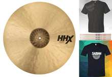 Load image into Gallery viewer, Sabian HHX 21" Groove Ride Cymbal +Shirt/2x Sticks Bundle & Save Made in Canada | Authorized Dealer