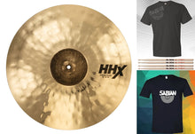 Load image into Gallery viewer, Sabian HHX 19" X-Treme Crash Brilliant Finish Cymbal +TShirt & Sticks Bundle Pack Authorized Dealer