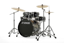 Load image into Gallery viewer, Sonor AQ1 Piano Black Stage 5pc Kit 22x17.5/10x7/12x8/16x15/14x6 Birch Drum Shells +Hardware Dealer
