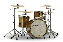 Load image into Gallery viewer, Sonor SQ1 *Discontinued/NEW* Satin Gold Metallic 20x16/12x8/14x13 3pc Jazz Bop Kit Drums Shell Pack Matching BD Hoops | Authorized Dealer
