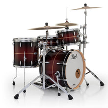Load image into Gallery viewer, Pearl Masters Complete Natural Banded Redburst 20x14_12x8_14x14 Shell Pack Drums +Bags | Auth Dealer