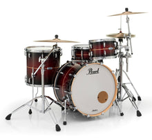 Load image into Gallery viewer, Pearl Masters Complete Natural Banded Redburst Drums 24x14_13x9_16x16 Shell Pack & Bags Auth Dealer