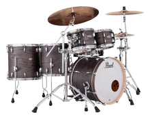 Load image into Gallery viewer, Pearl Session Studio Select Black Satin Ash Lacquer 20x14/10x7/12x8/14x14/16x16 Drums & Bags Dealer