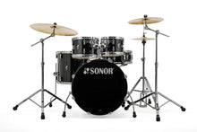 Load image into Gallery viewer, Sonor AQ1 Piano Black Stage 5pc Kit 22x17.5/10x7/12x8/16x15/14x6 Birch Drum Shells +Hardware Dealer