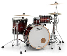 Load image into Gallery viewer, Pearl Masters Complete Natural Banded Redburst Drums 24x14_13x9_16x16 Shell Pack & Bags Auth Dealer