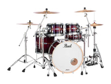 Load image into Gallery viewer, Pearl Masters Complete Red Burst Stripe 22x18_10x7_12x8_16x16 Drum Set Shells BAGS Authorized Dealer