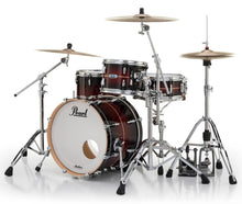 Load image into Gallery viewer, Pearl Masters Complete Natural Banded Redburst 20x14_12x8_14x14 Shell Pack Drums +Bags | Auth Dealer