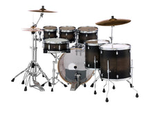 Load image into Gallery viewer, Pearl Decade Maple Satin Black Burst Kit 22/8/10/12/14/16/14 7pc Drum Shell Pack | Authorized Dealer