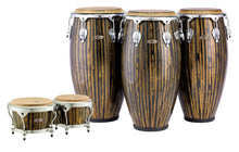 Load image into Gallery viewer, Pearl *Pre-Order* Havana Series Fiberglass 4pc Conga & Bongos Set Liquid Gold Drums 11",11.75",12.5",7"/ 9" | Special Order | Authorized Dealer