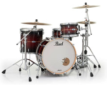 Load image into Gallery viewer, Pearl Masters Complete Natural Banded Redburst Drums 24x14_13x9_16x16 Shell Pack & Bags Auth Dealer