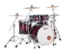 Load image into Gallery viewer, Pearl Masters Complete Red Burst Stripe 22x18_10x7_12x8_16x16 Drum Set Shells BAGS Authorized Dealer
