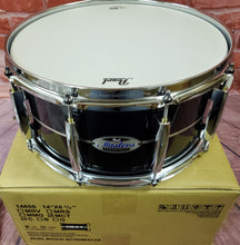 Load image into Gallery viewer, Pearl Pre-Order Masters Maple Complete Quicksilver Black Silver Stripe 14x6.5" Snare Drum NEW Authorized Dealer