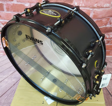 Load image into Gallery viewer, Pearl Matt Halpern 14"x6" Black-on-Brass Signature Snare Drum Powder-Coat Finish | Authorized Dealer