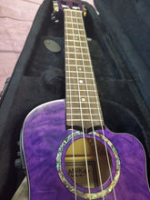 Load image into Gallery viewer, Lanikai Quilted Maple Purple Acoustic/Electric Concert Cutaway Ukulele +FREE Case Authorized Dealer