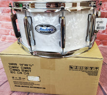Load image into Gallery viewer, Pearl Masters Maple Complete White Marine 14x6.5 Snare Drum | NEW Authorized Dealer | Worldwide Ship