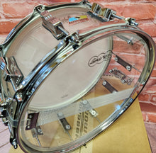 Load image into Gallery viewer, Ludwig *Pre-Order* Vistalite Clear 6.5x14" Zep Bonham Snare Drum Molded Acrylic with Bowtie Lugs | Made in the USA | NEW | Special Order | Authorized Dealer