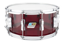Load image into Gallery viewer, Ludwig Vistalite Red 6.5x14" Zep Bonham Bowtie Lug Snare Drum | Authorized Dealer
