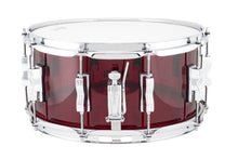 Load image into Gallery viewer, Ludwig Vistalite Red 6.5x14" Zep Bonham Bowtie Lug Snare Drum | Authorized Dealer