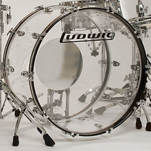 Load image into Gallery viewer, Ludwig *Pre-Order* Vistalite Clear ZEP SET 14x26/16x18/16x16/10x14 Acrylic Kit Drums Shell Pack | Made in the USA | Special Order | Authorized Dealer