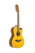 Load image into Gallery viewer, H Jimenez El Estandar Acoustic/Electric Gold Sparkle Bajo Quinto +GigBag & Stand Authorized Dealer