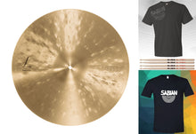 Load image into Gallery viewer, Sabian *Pre-Order* HHX 19" Legacy Crash Natural Cymbal Shirt & VF Sticks Bundle Made in Canada Special Order Authorized Dealer