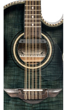 Load image into Gallery viewer, H Jimenez Bajo Quinto El Estandar Black Flame Maple Top Acoustic/Electric +Bag & Stand Auth Dealer