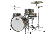 Load image into Gallery viewer, Ludwig 110th Anniversary Charcoal Diamond Flash Legacy 3pc Drum Set Mahogany Kit 14x22, 16x16, 9x13
