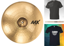 Load image into Gallery viewer, Sabian AAX 21" Medium RIDE Cymbal Brilliant Finish Bundle & Save Made in Canada | Authorized Dealer