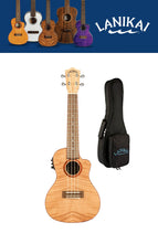 Load image into Gallery viewer, Lanikai Flame Maple Concert Acoustic Electric Ukulele Natural Finish | Free Bag | Authorized Dealer