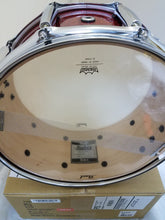 Load image into Gallery viewer, Pearl Pre-Order Masters Maple Complete 14x6.5" Vermillion Sparkle Snare Drum Worldwide Ship Authorized Dealer